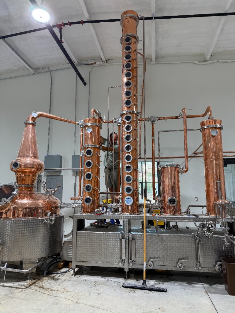 Ayla Distillery copper stills
